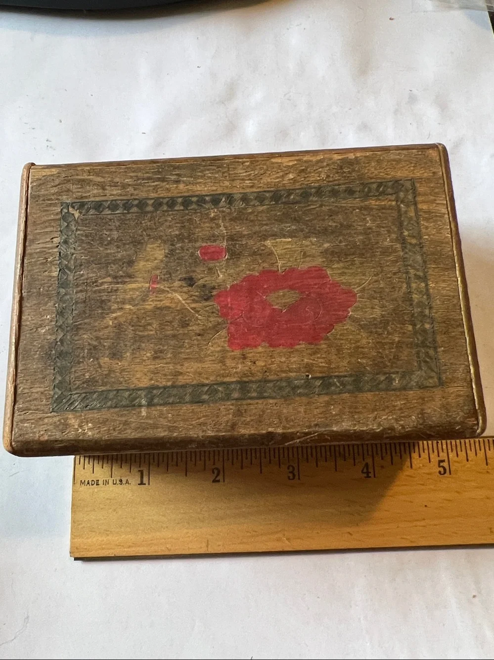 Vintage Japanese puzzle box Himitsu Bako wooden parcay